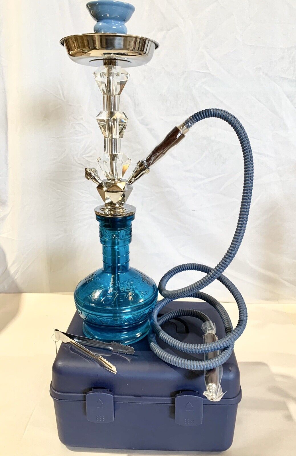 21 Inch INHALE®️HEAVY DUTY HOOKAH WITH A CRYSTAL SHAFT IN A SUITCASE
