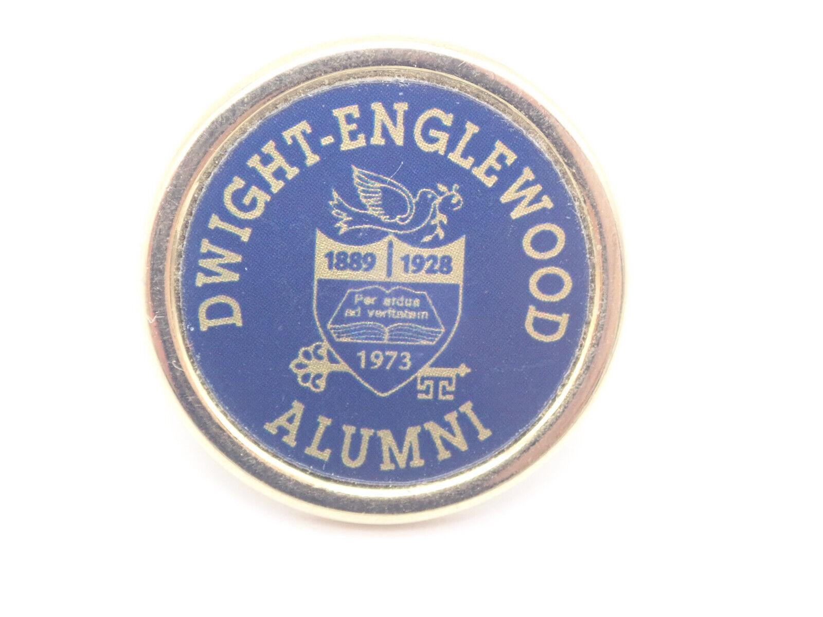 Dwight Englewood alumni Vintage Lapel Pin
