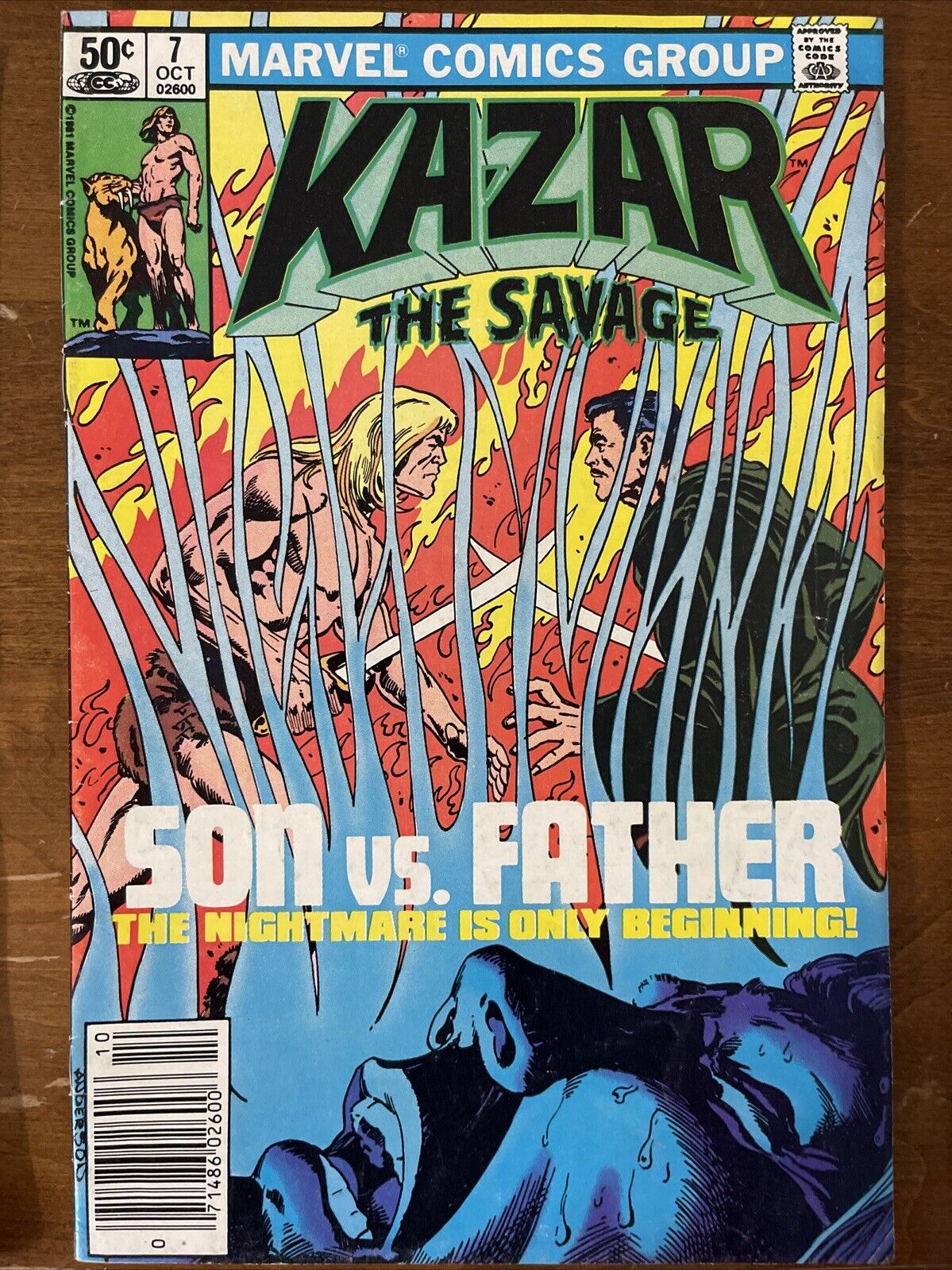 Ka-Zar The Savage # 7 1981 Marvel Comic Father/Son