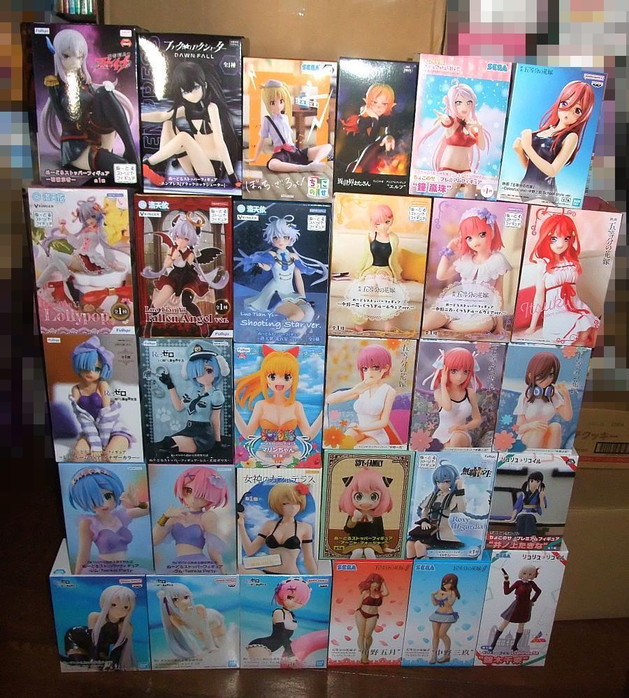Anime Mixed set Licorice Recoil Re:ZERO etc. Girls Figure lot of 30 Set sale