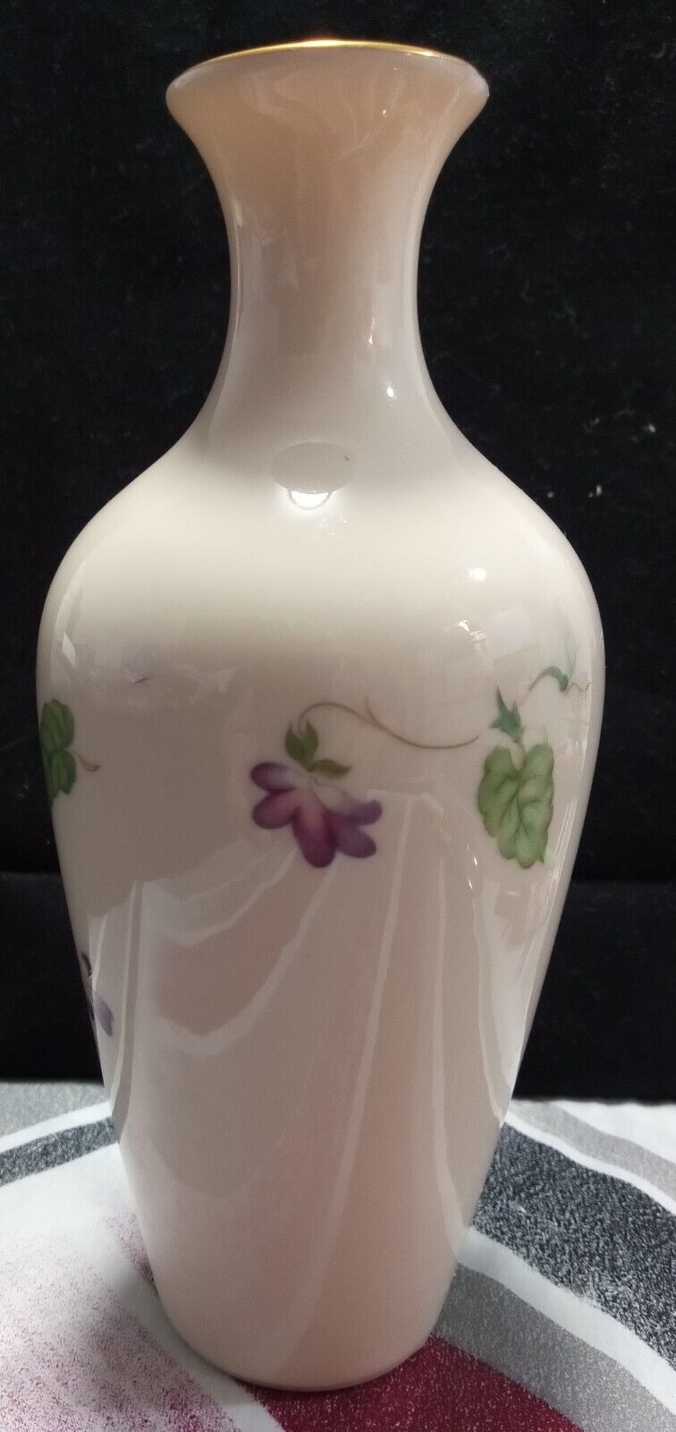 Lenox Special Purple Pansy Bud Vase 