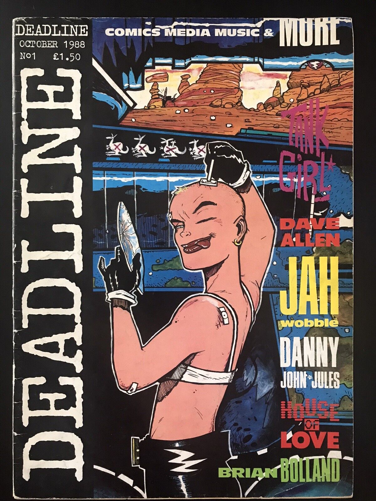 Deadline USA #1 first printing Magazine Comic 1988 1st Appearance of Tank Girl