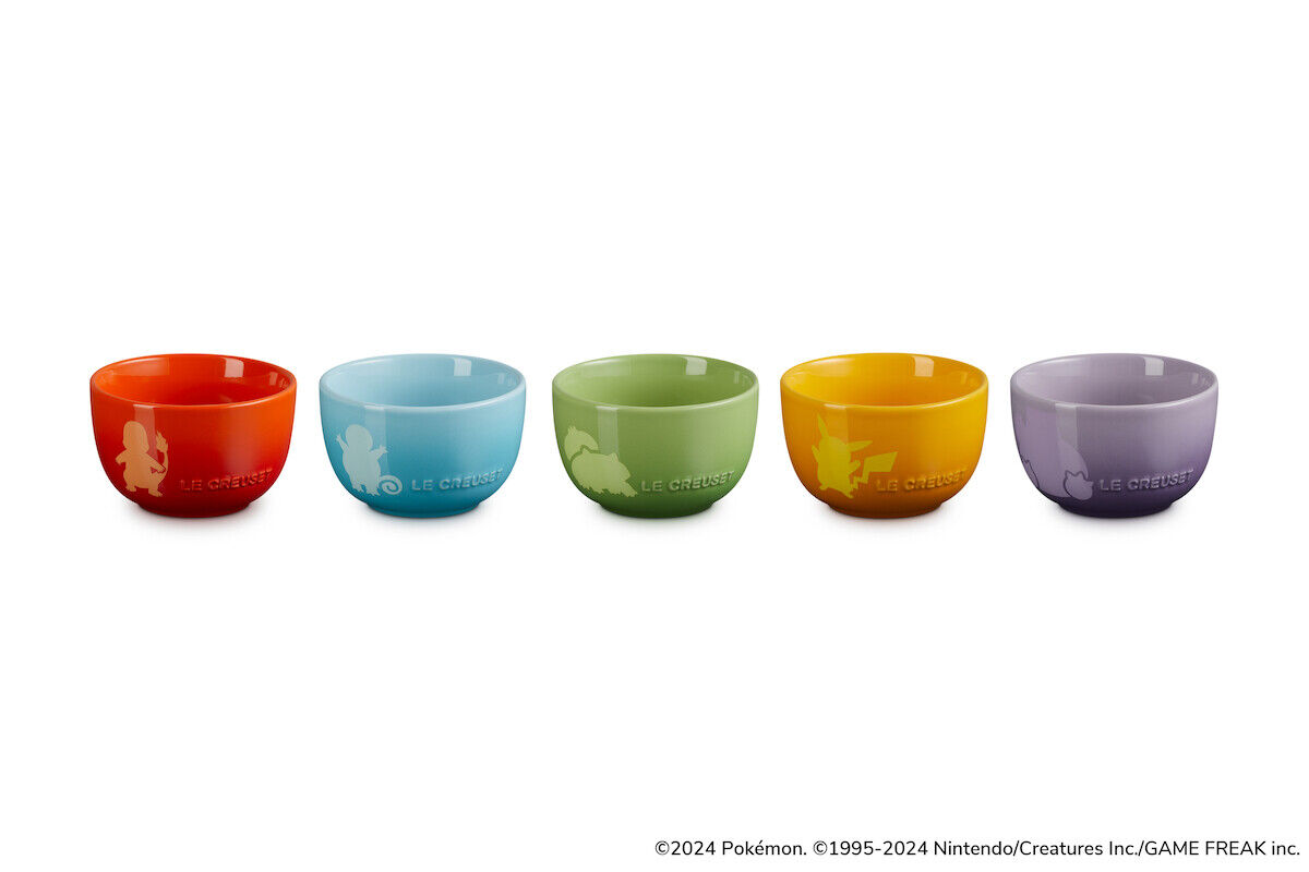 PSL Le Creuset Japan Limited 2024 Pokemon Sphere Rice bowl Set of 5