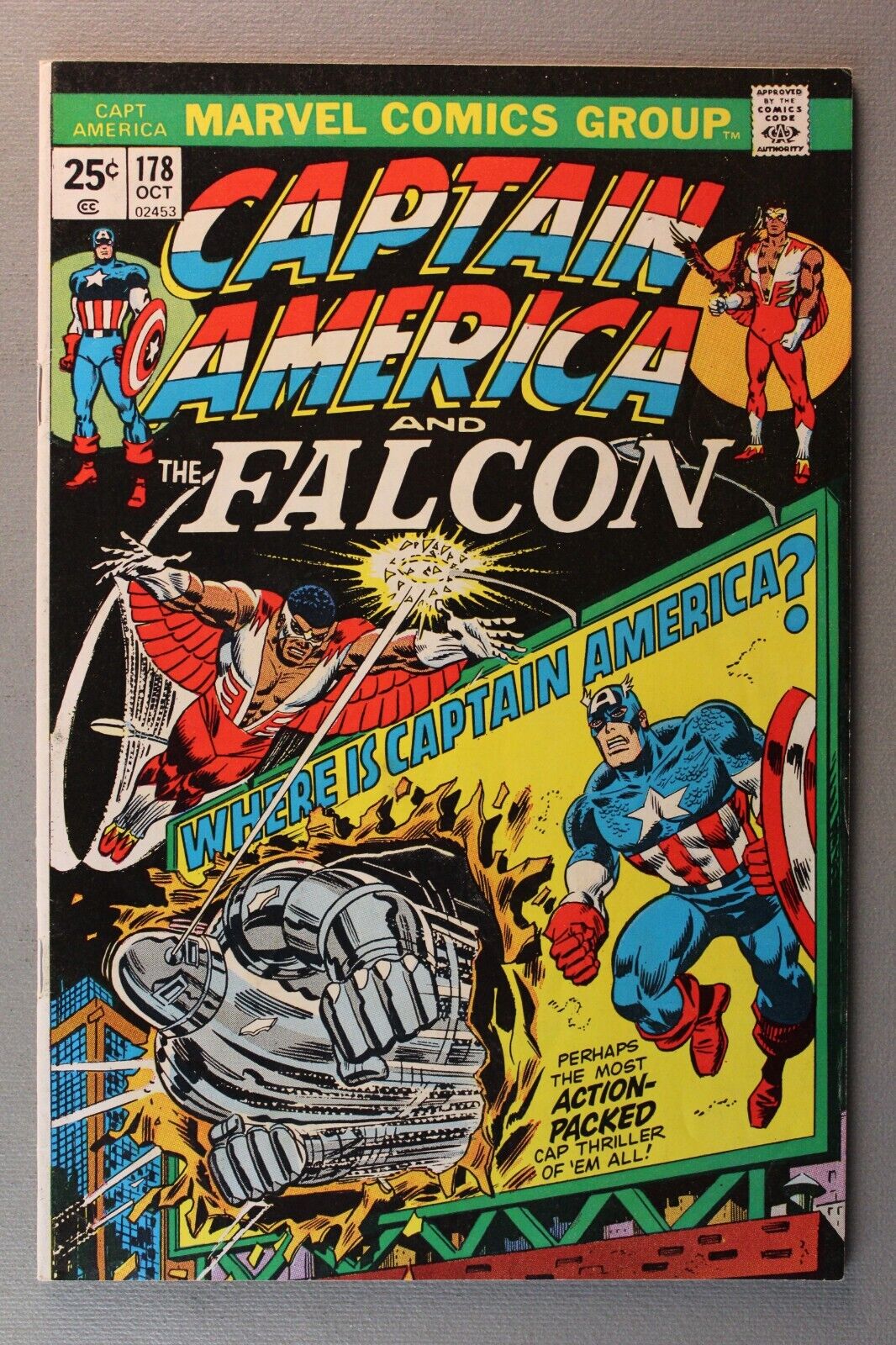 Captain America And The Falcon #178 *1974* \