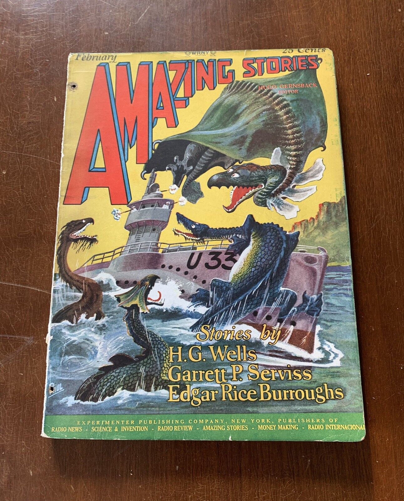 Amazing Stories February 1927 Vol 1 #11 The Land That Time Forgot Rice Burroughs