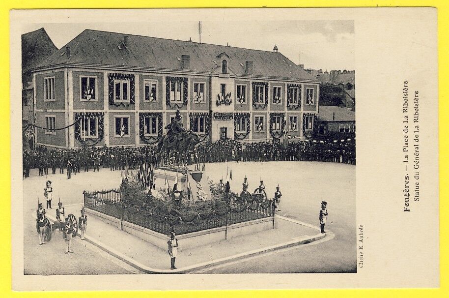 cpa RARE 35 - FERNS Place de LARIBOISIÈRE Commemoration Feast Legion Napoleon