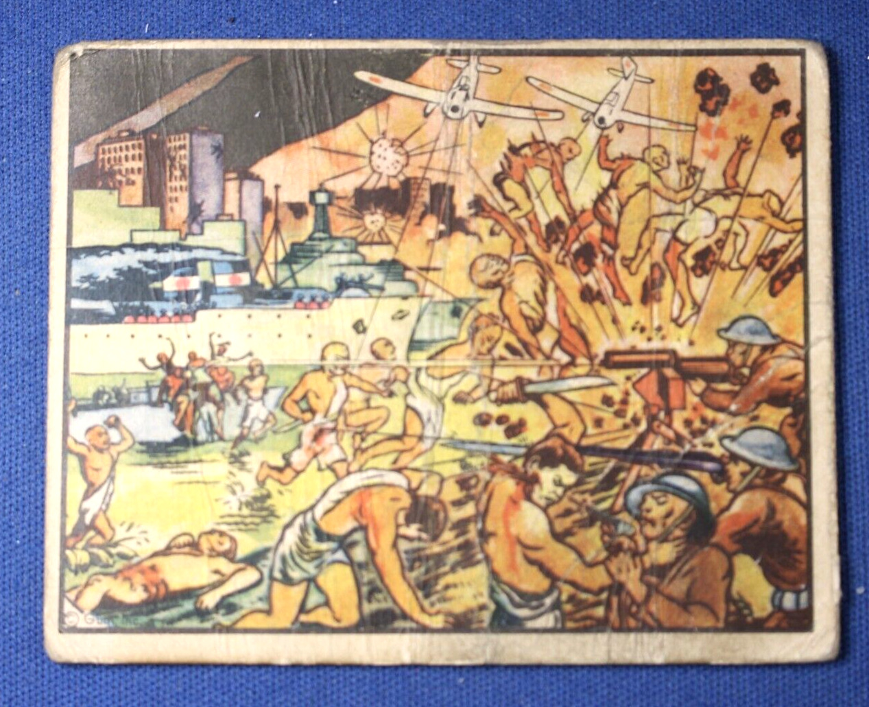 1938 Gum - Horrors of War - #6 Suicide Squad of Japanese... Poor Condition