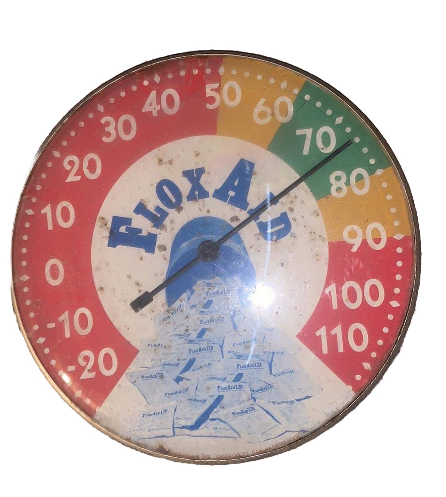 Flox Aid Poultry Chicken Farm Advertising Thermometer 10\