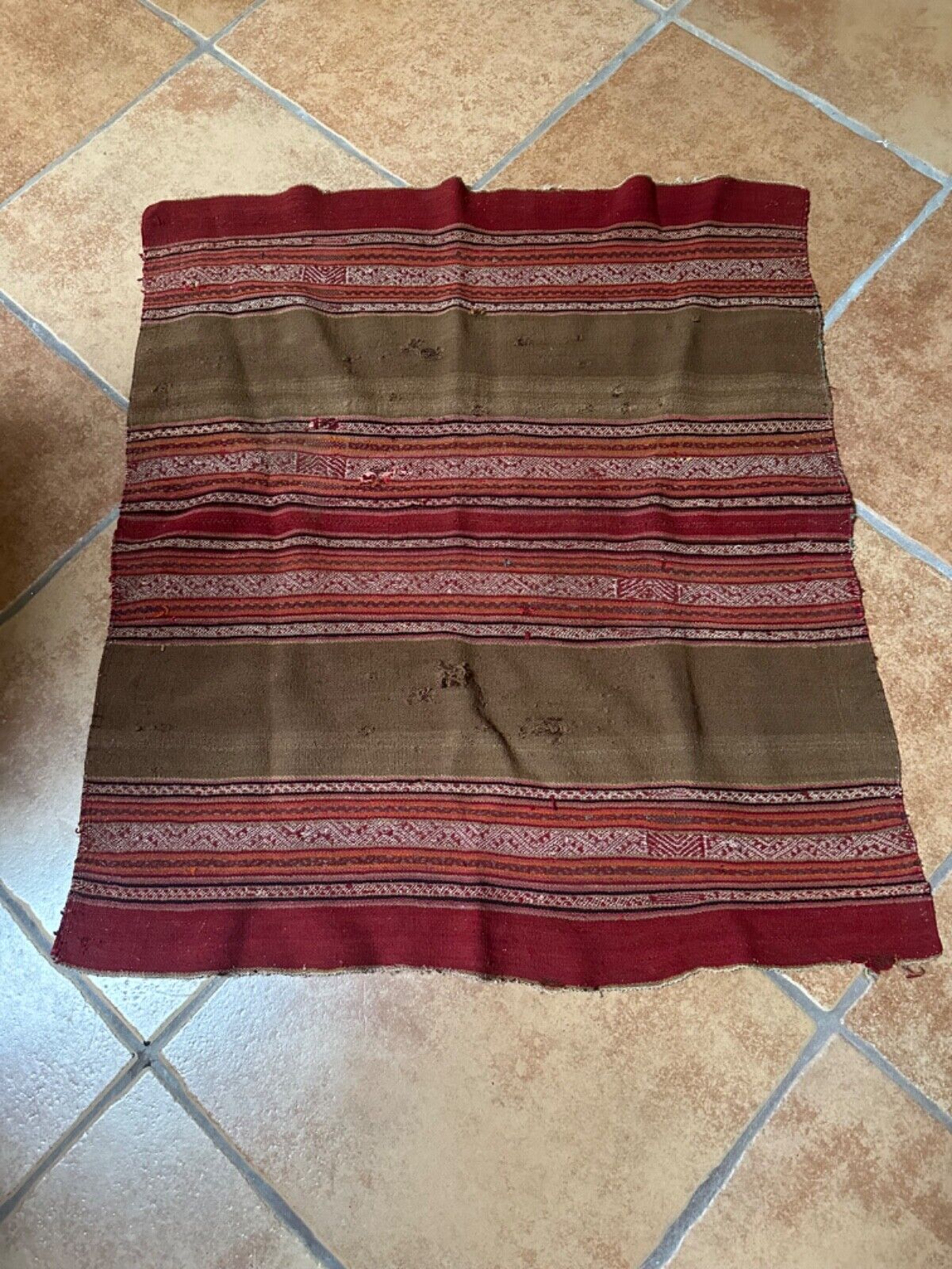 Peruvian blanket vintage handmade