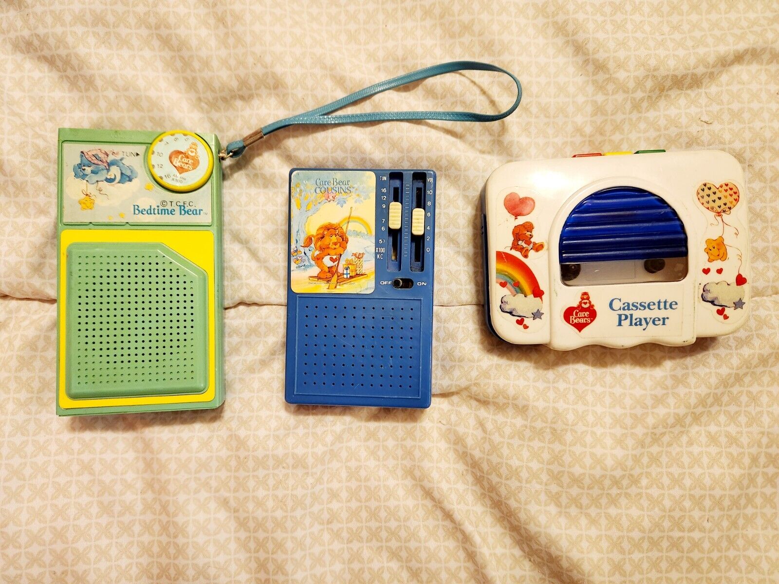 Care Bears Vintage Radios And Cassette Player