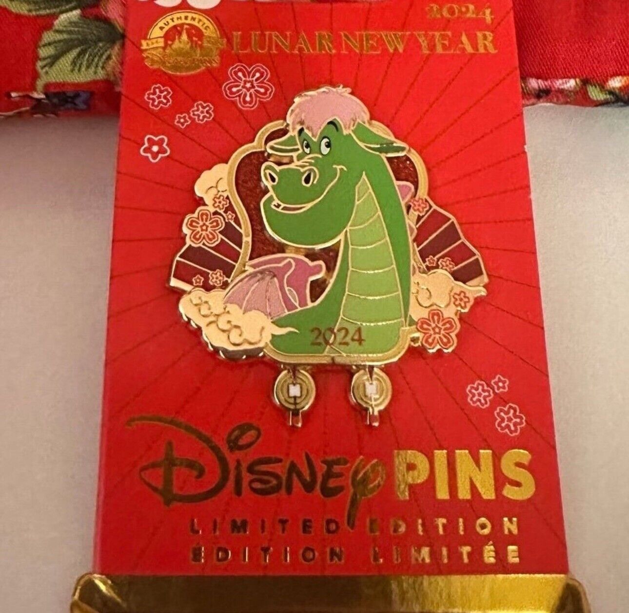 2024 Disney Parks Lunar New Year Elliott Year Of The Dragon LE Pin