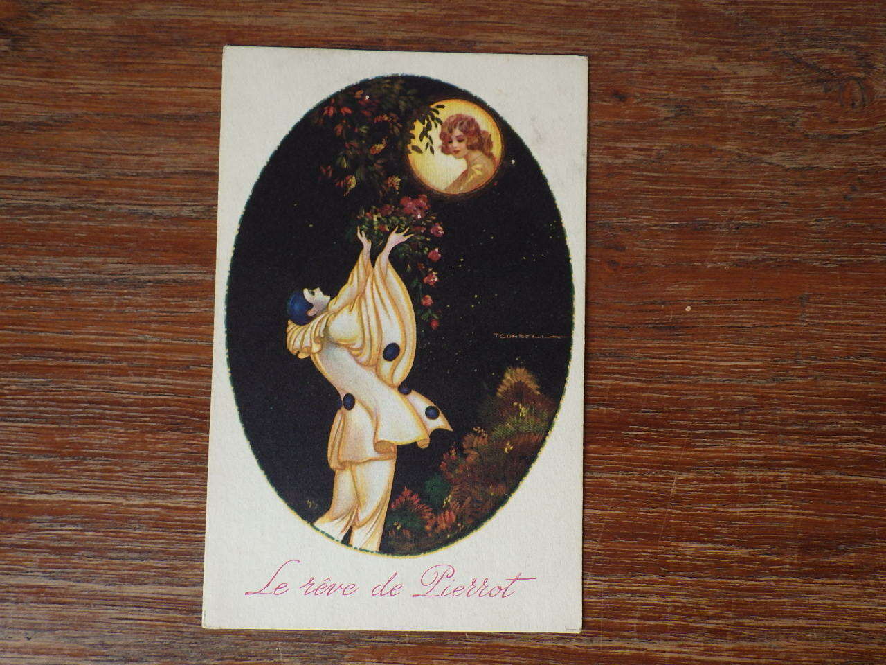 1x CPA Postcard ILLUSTRATOR Tito Corbella (Approx. 1920) Le Reve de Pierrot