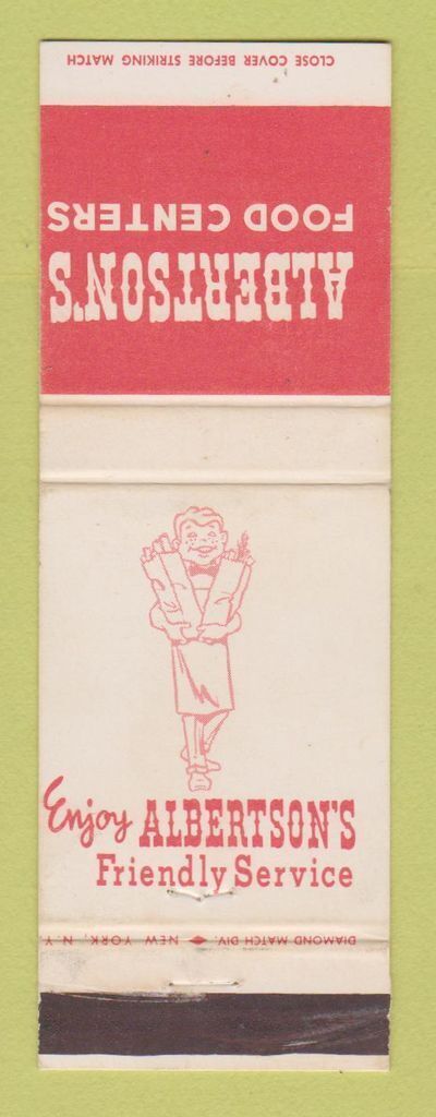 Matchbook Cover - Albertson\'s Grocery Stores
