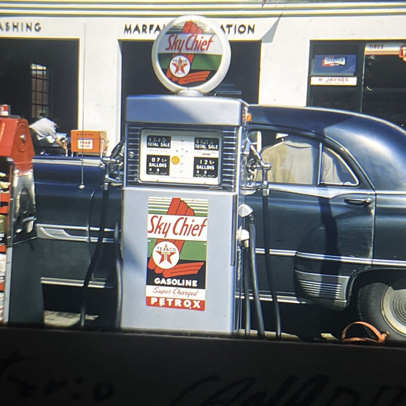 1950\'s Kodak Red Border 35MM slides trip to Niagara Falls Toronto/US old car