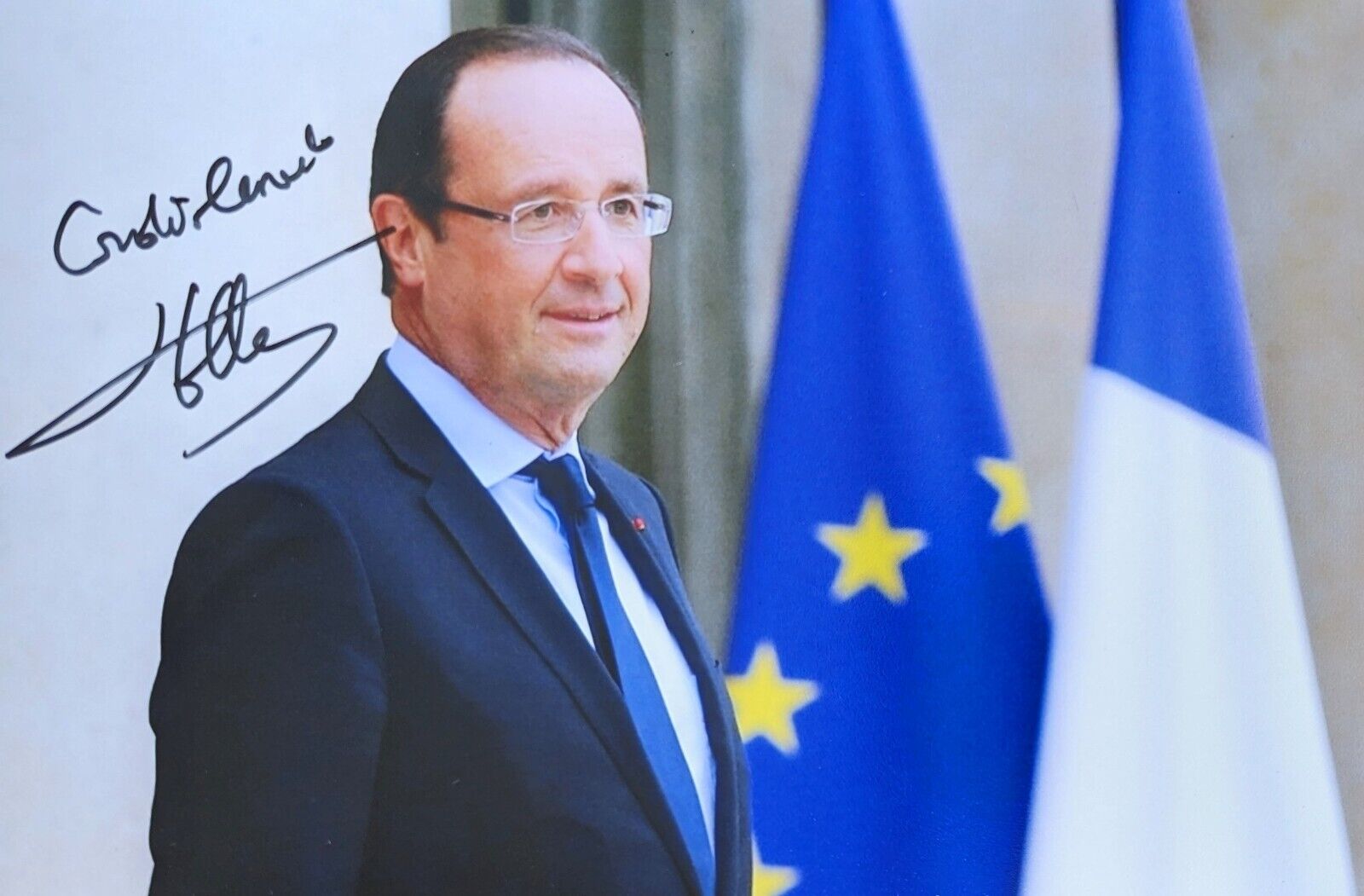 FRANÇOIS HOLLANDE (President of France) Signed/Autographed 6x4 Photograph