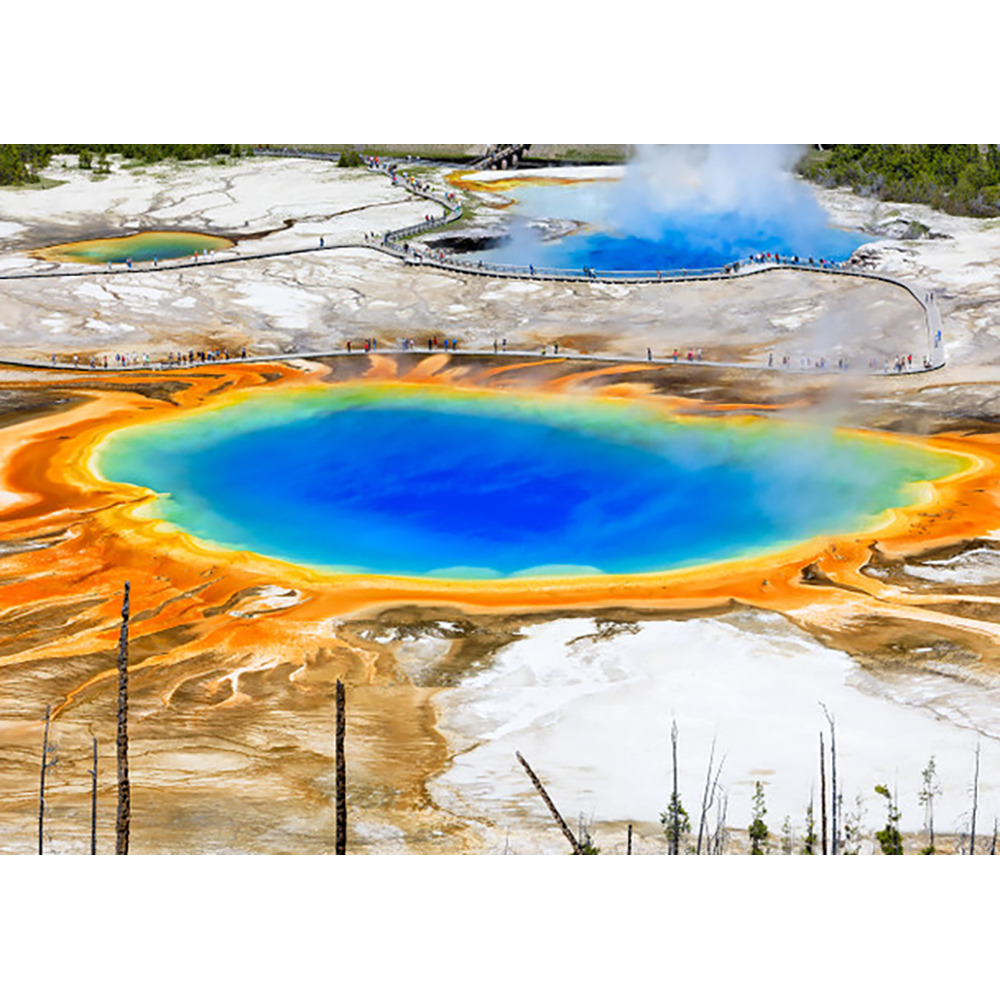 Yellowstone Grand Prismatic Spring  - 3D Lenticular Postcard
