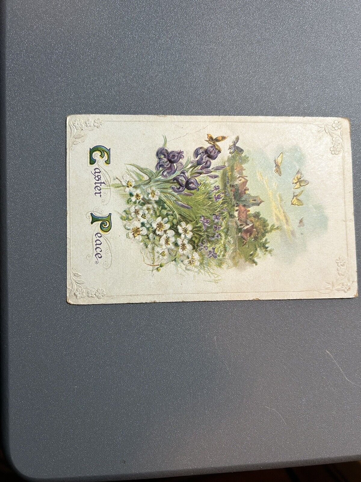 Vintage Embossed Easter Peace Series No 510  Printed In Germany Postcard
