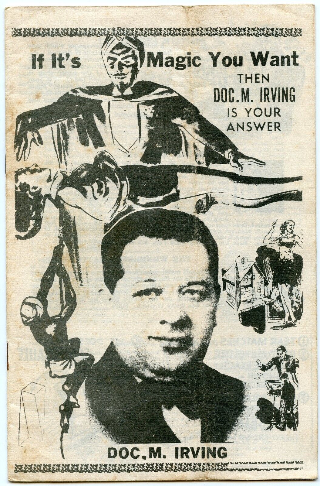 Doc M. Irving Magic Novelty Vintage 1950s 1960s Mail Order Catalog Philadelphia