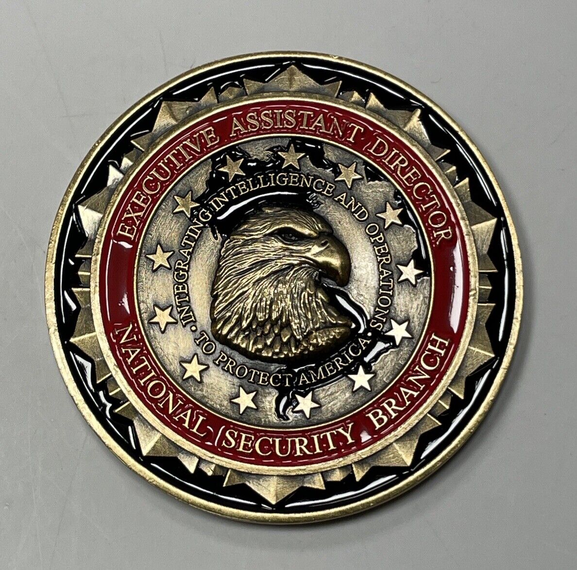 FBI DOJ Executive Assistant Director National Security Branch Challenge Coin