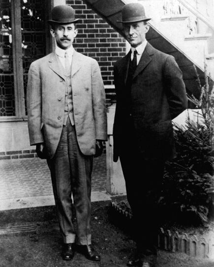 1909 ORVILLE and WILBUR WRIGHT BROTHERS Glossy 8x10 Photo Print Photograph