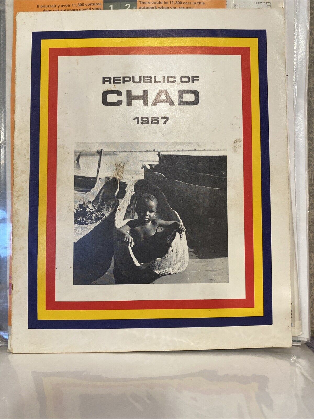 Vtg Expo 67 1967 Montreal Souvenir Booklet Brochure Republic Of Chad with Stamps