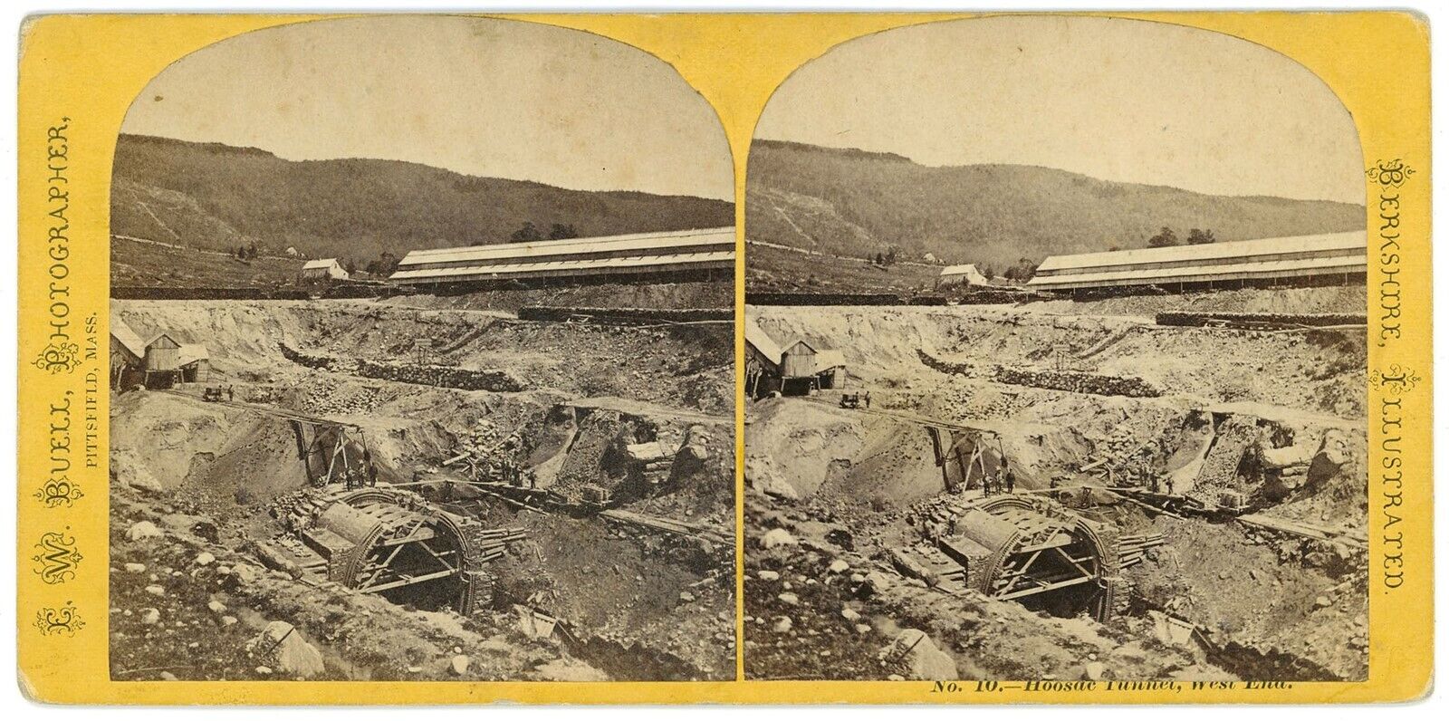 MASSACHUSETTS SV - Hoosac Tunnel - West End - EW Buell 1860s