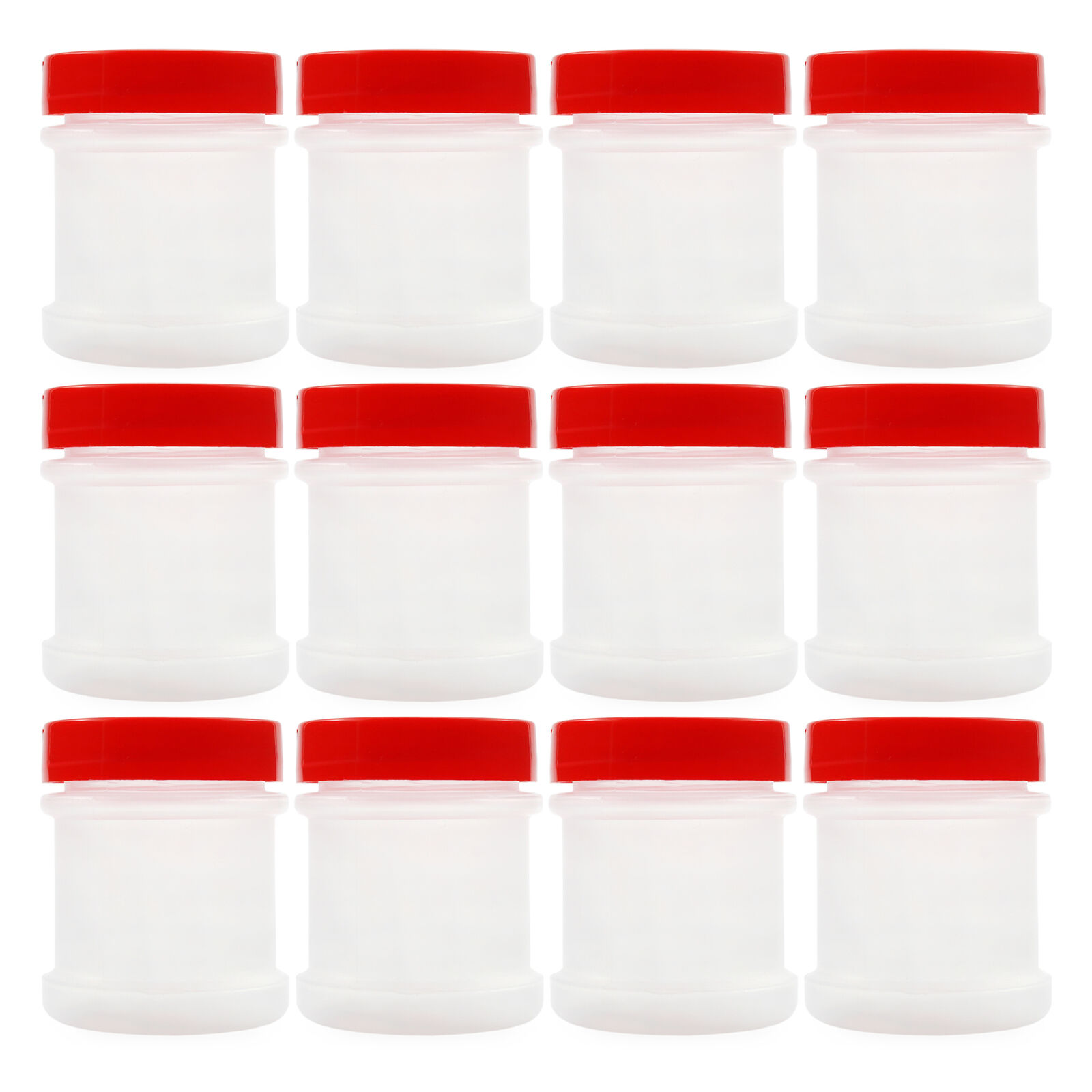 Mini Plastic Spice Jars w/ Sifters 12pk, Red; 2 Tbs Capacity / 1 Fluid Oz.
