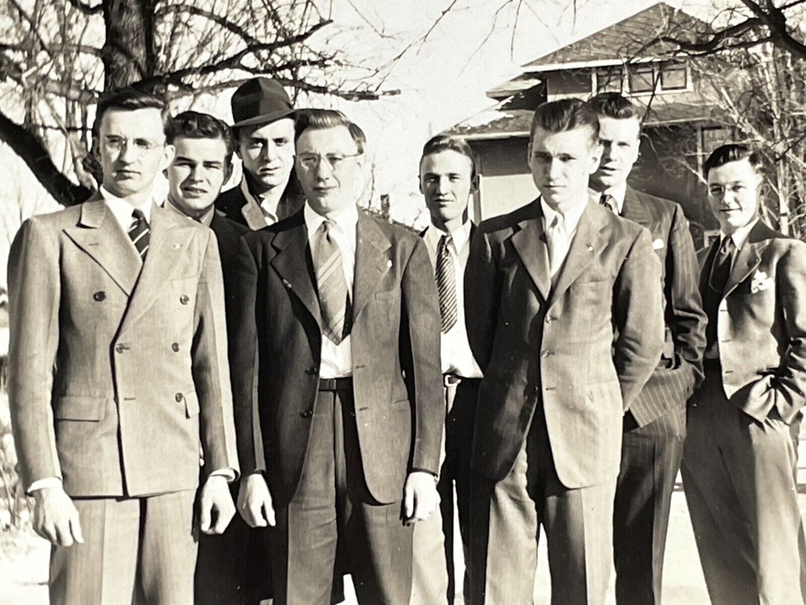 UF Photograph Group Young Men Suits College Guys 1940s