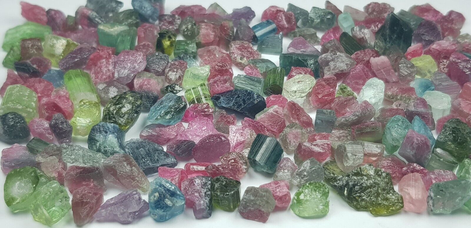 250 Ct Natural Bi Color Tourmaline crystal lot From Afghanistan