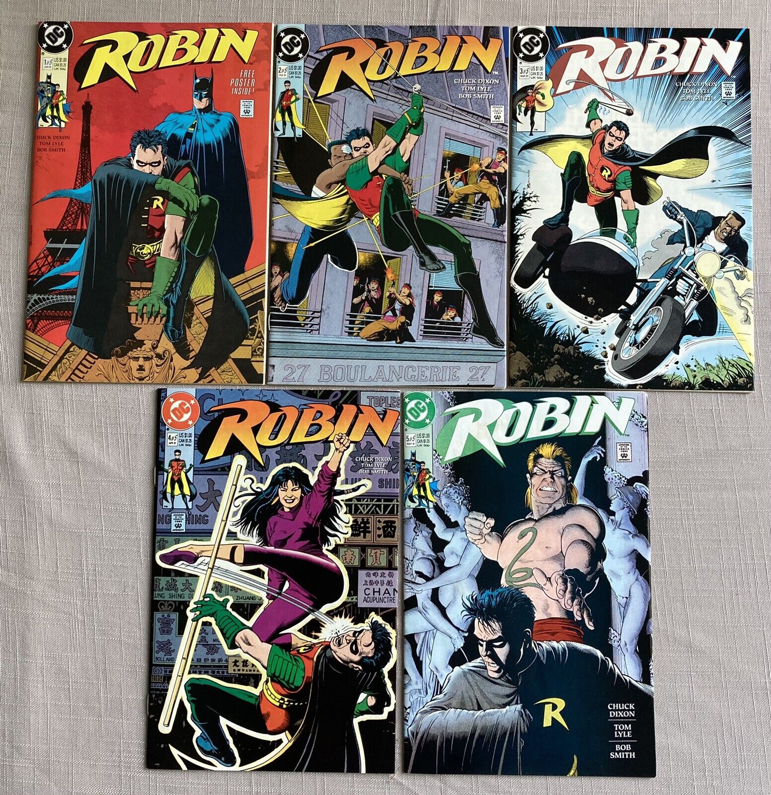 Robin (1990 DC) #1-5 Complete Limited Series - Time Drake