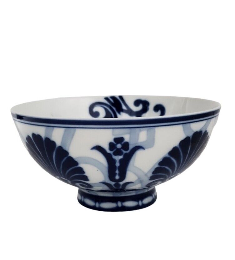 Charming Blue and white porcelain Bowl Marked  Bombay China