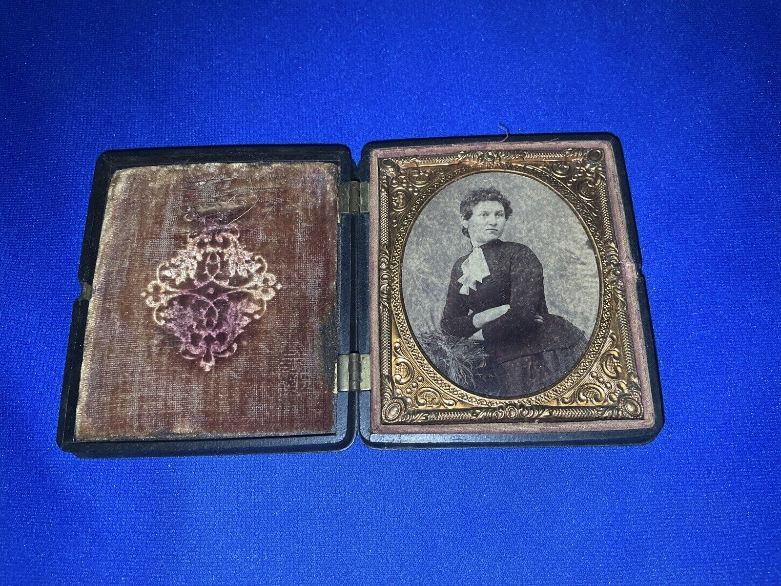 Vtg Littlefield Parsons & Co Daguerreotype Union Case 1856-57 Hinged Frame 