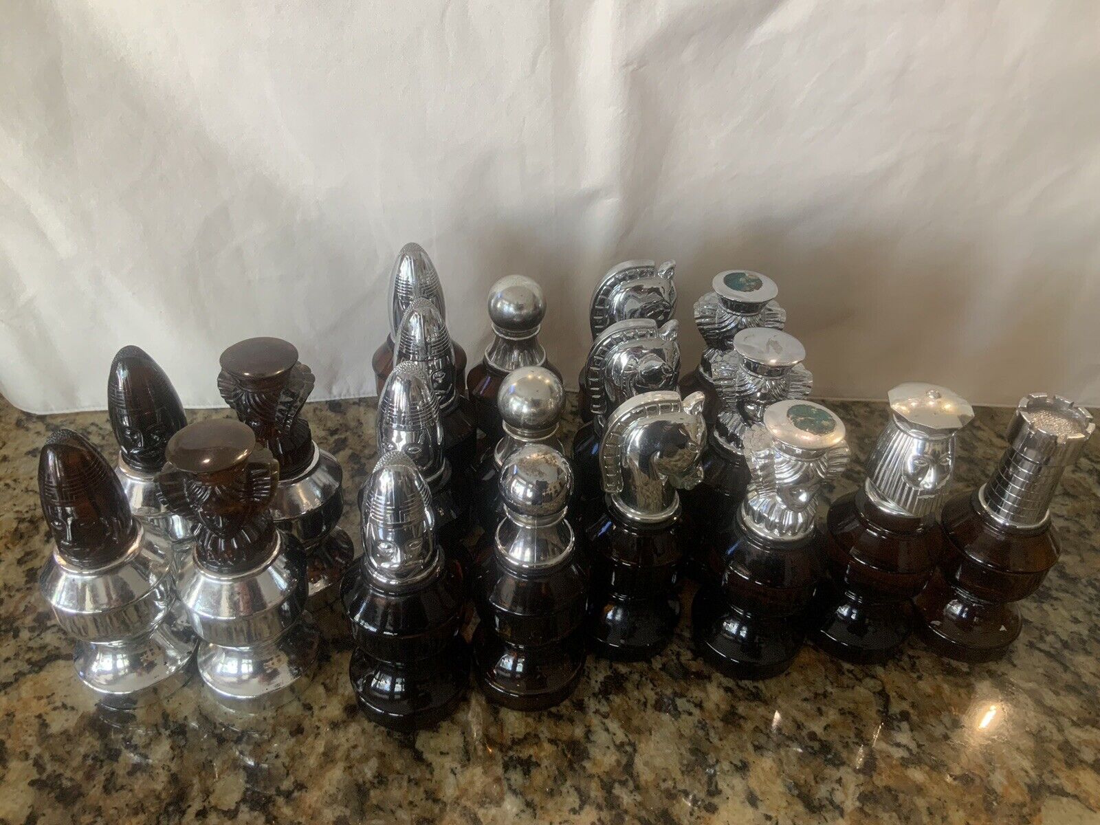 Vintage AVON Chess Set Pieces Mens Cologne, Lotion, After Shave $6 Each