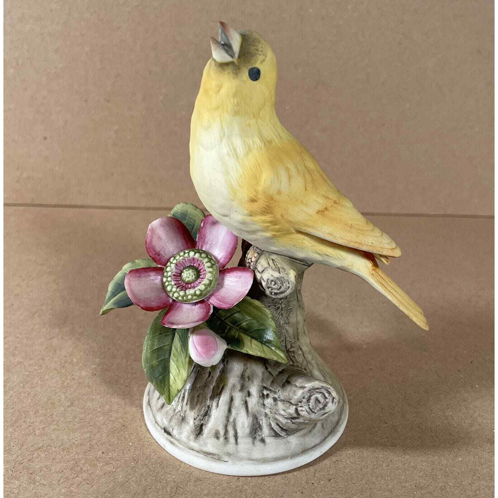 Yellow Canary 8627 Bisque Figurine Vintage Andrea by Sadek Japan 6\