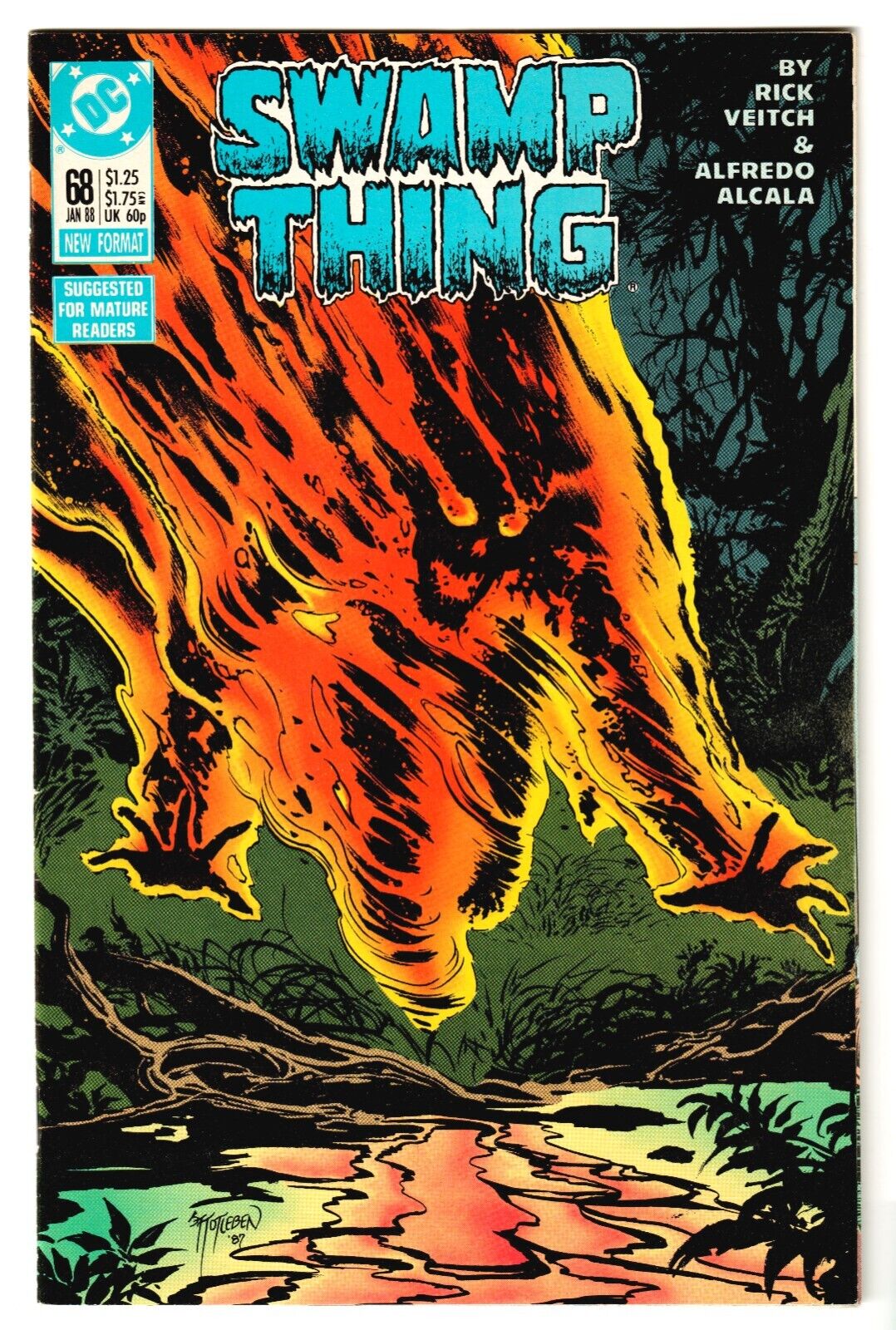 SWAMP THING #68 (Vintage 1988 DC Comics) GREAT CONDITION VF/NM WHITE PAGES