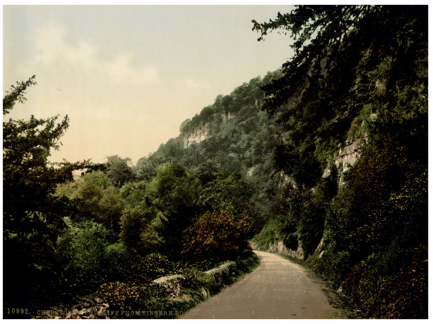 Monmouth. Chepstow. Wyndcliff from the Tintern Road. Vintage Photochromie PZ, 