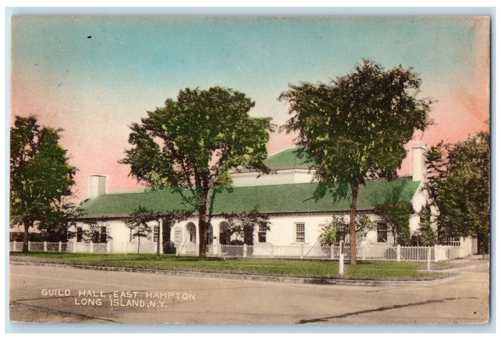 c1910's Guild Hall Exterior East Hampton Long Island New York Unposted Postcard