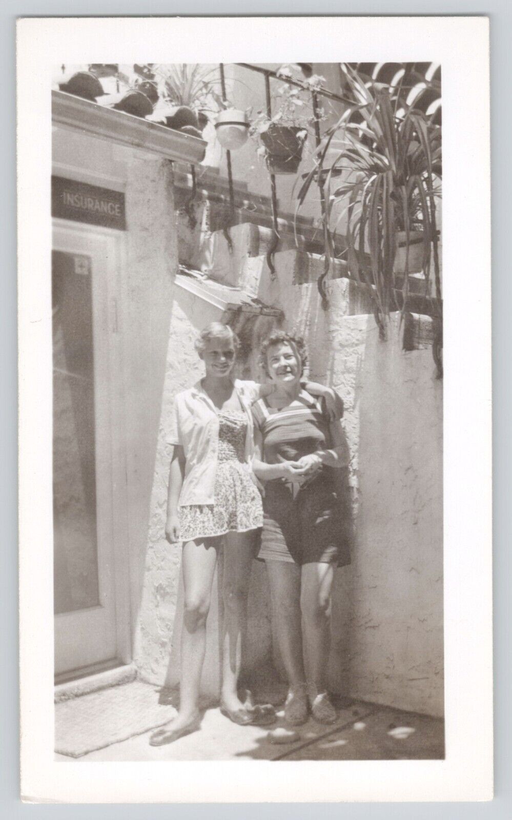 Vintage Photo Woman Posing Together Original 1940s