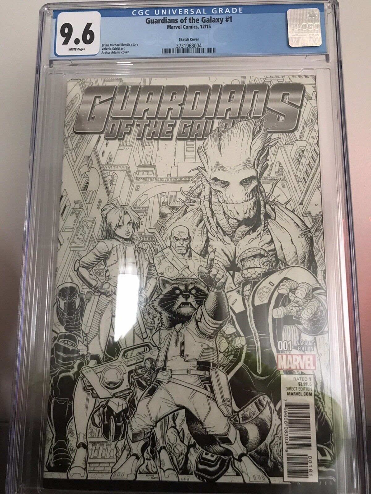 Guardians of the Galaxy #1 Sketch Cover CGC 9.6