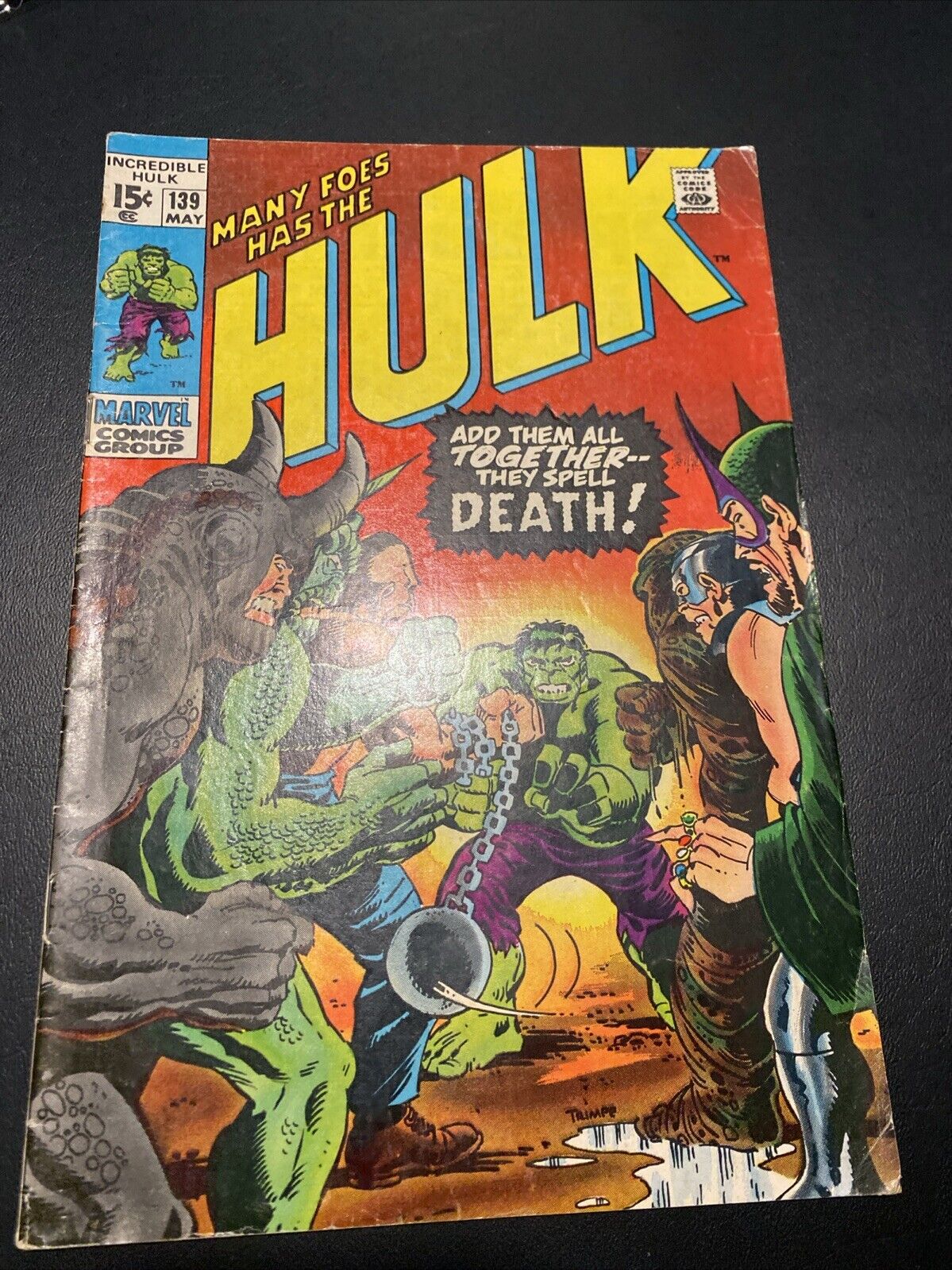 Incredible Hulk #139  1970 - Marvel  - Comic Book