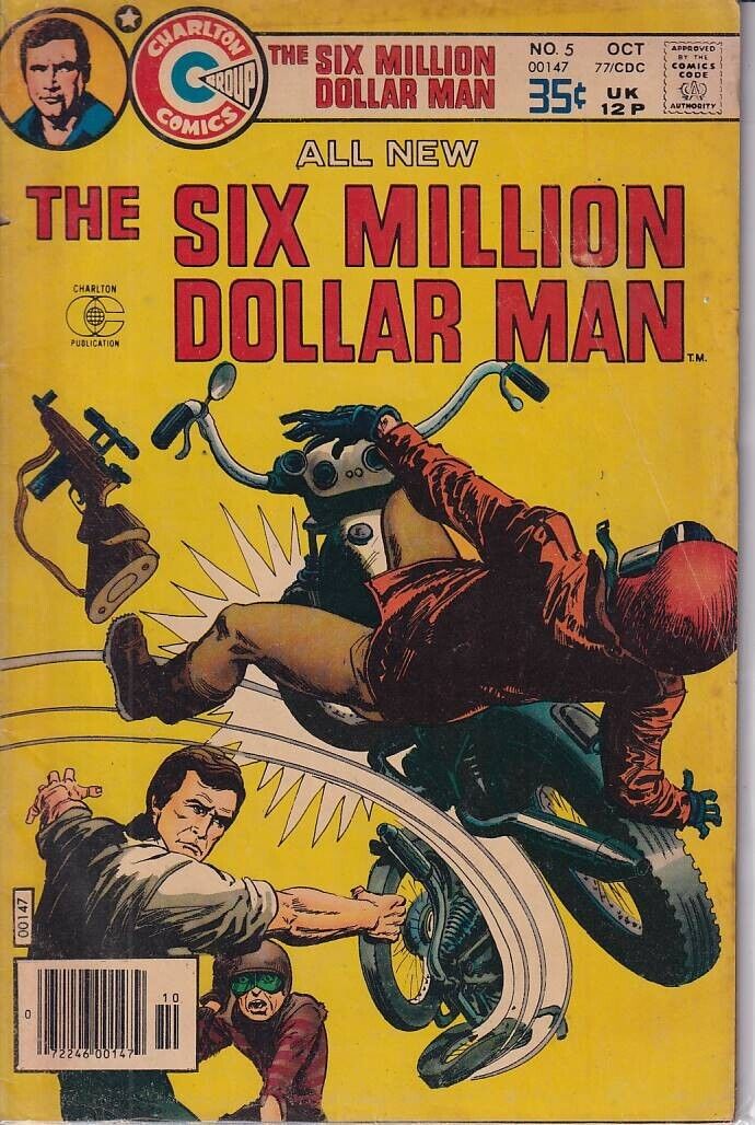 43569: Charlton SIX MILLION DOLLAR MAN #5 VG Grade