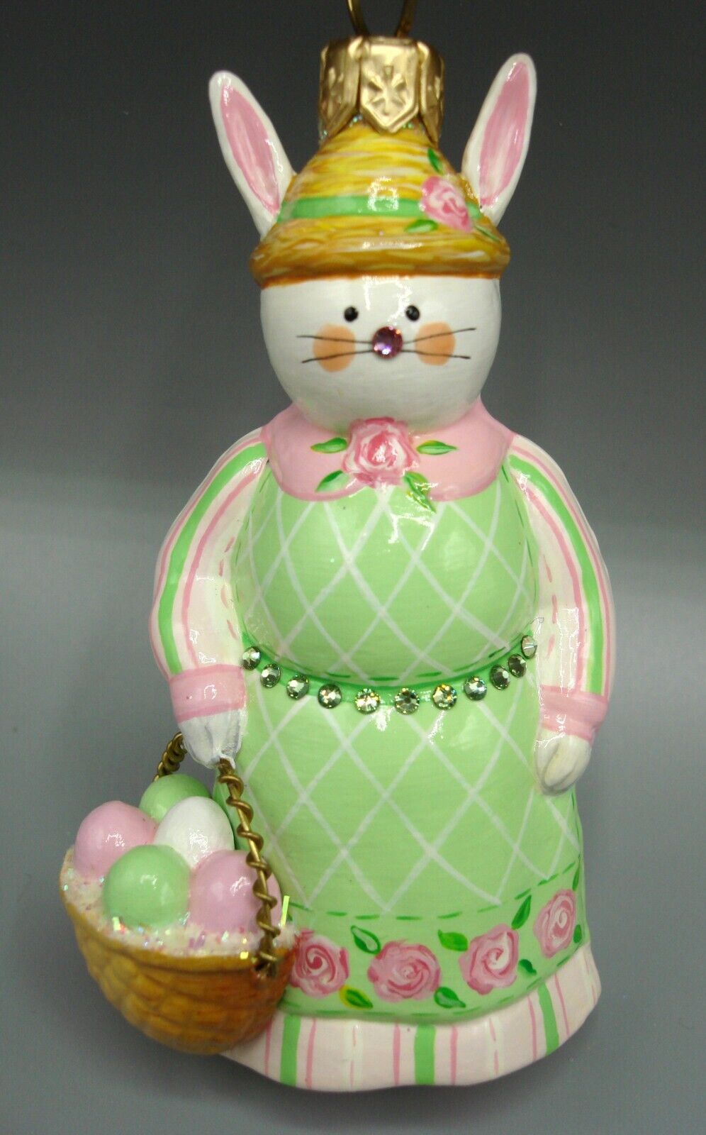 PATRICIA BREEN SPRING SHE DELIVERS BUNNY #3309 GREEN PINK 2013