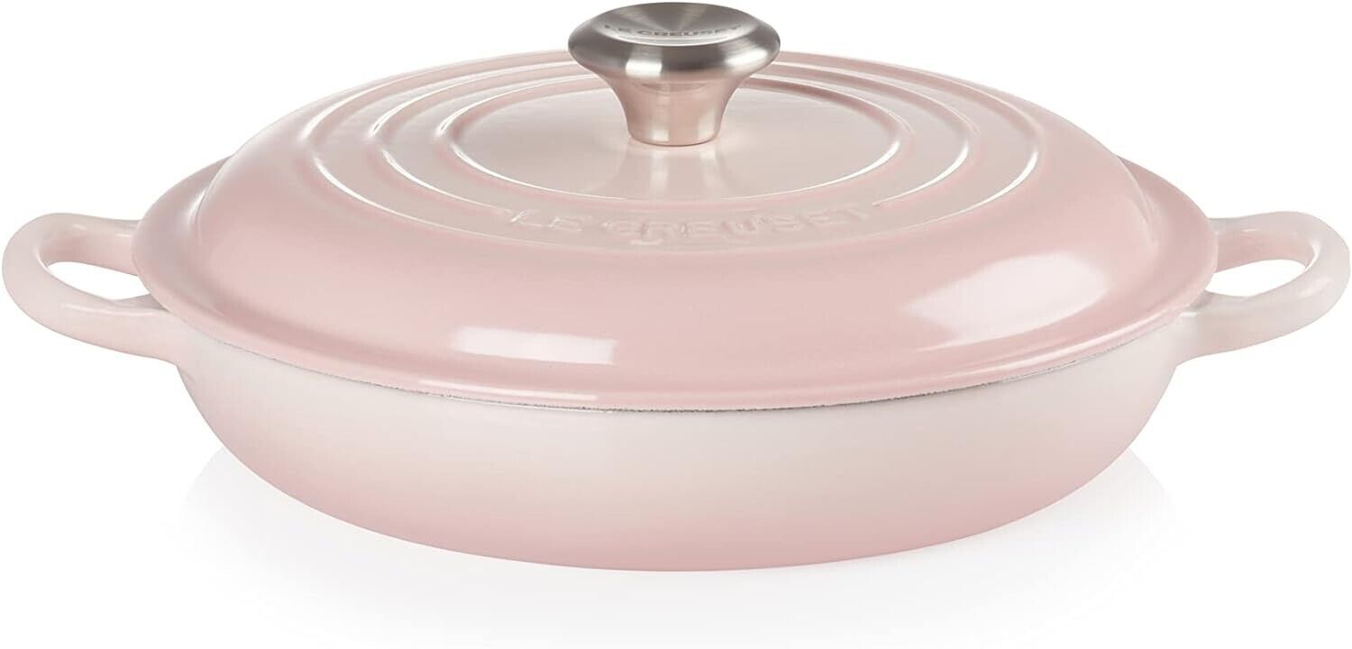 NEW Le Creuset Signature Round Cast 22cm SHELL PINK Round IH Oven 202403A