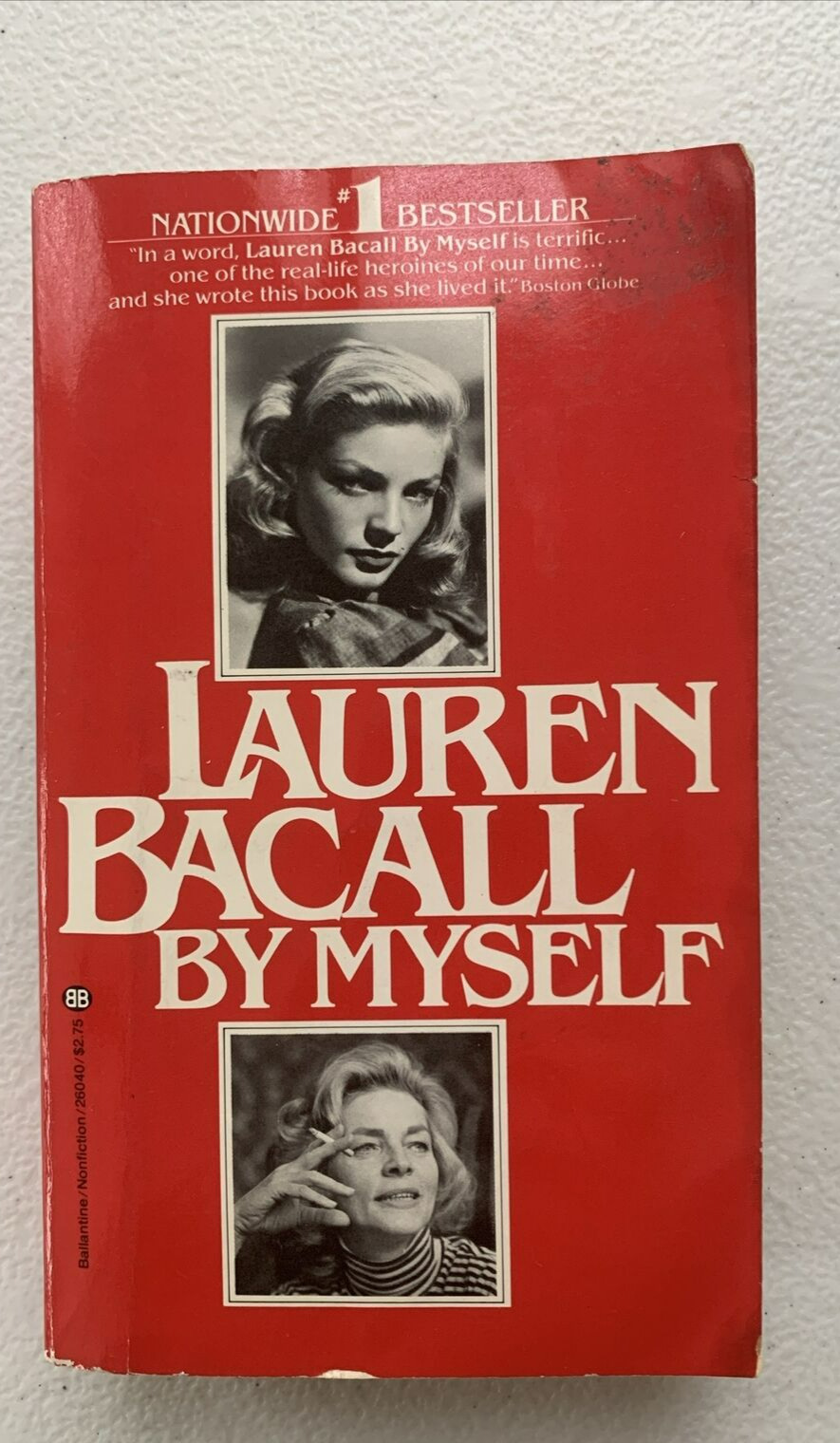 Lauren Bacall by Myself - autographed by Lauren Bacall-PB-1978