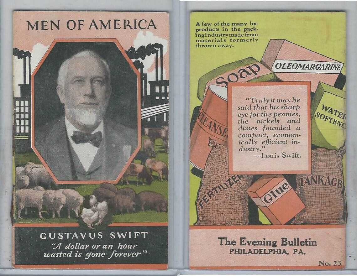 H572 Newspapers, Men of America, 1928, #23 Gustavus Swift