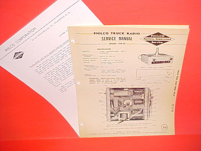 1958 1959 FORD EXPORT ANGLIA TAUNUS PHILCO AM RADIO SERVICE MANUAL MODEL EF5830