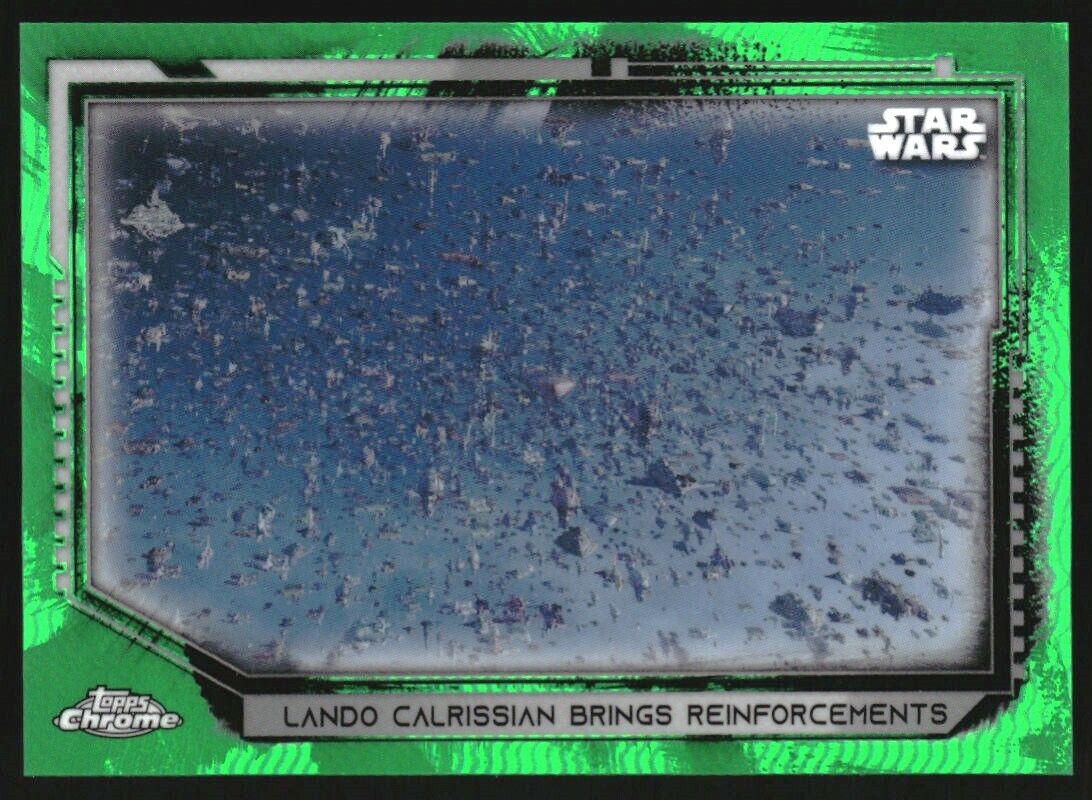 2021 Star Wars Chrome Legacy Green Refractors #19 Lando Calrissian Brings /50