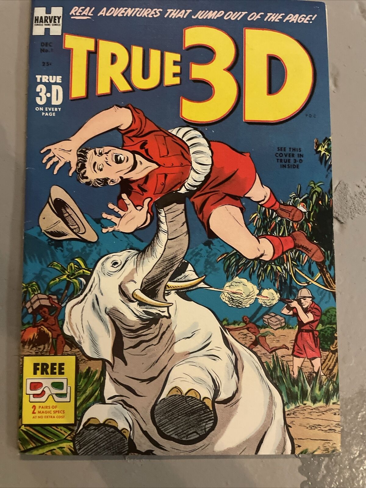 True 3D  #1 FN- Real Adventures Harvey Comics  SA