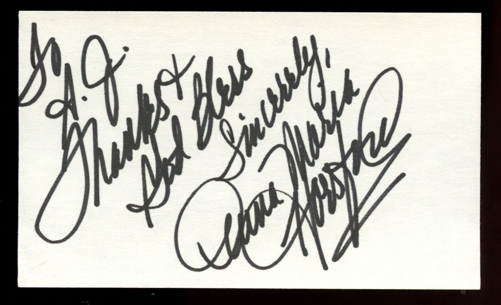 Anna Maria Horsford signed autograph auto 3x5 card Actress Thelma & Louise R668 