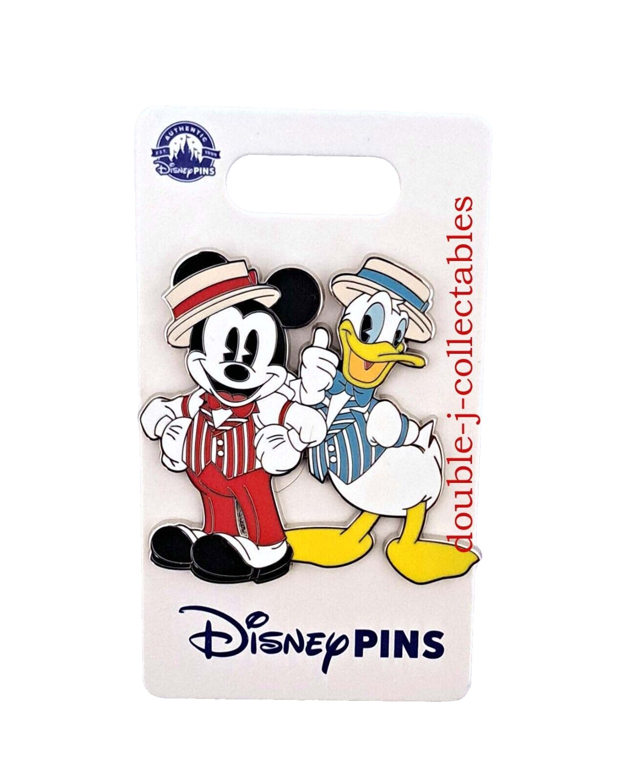 Disney Parks Dapper Dans Main Street USA Mickey & Donald Pin